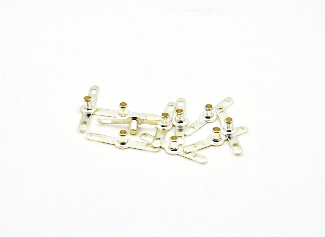 Double soldering lugs (eyelets) set for point to point mic builds