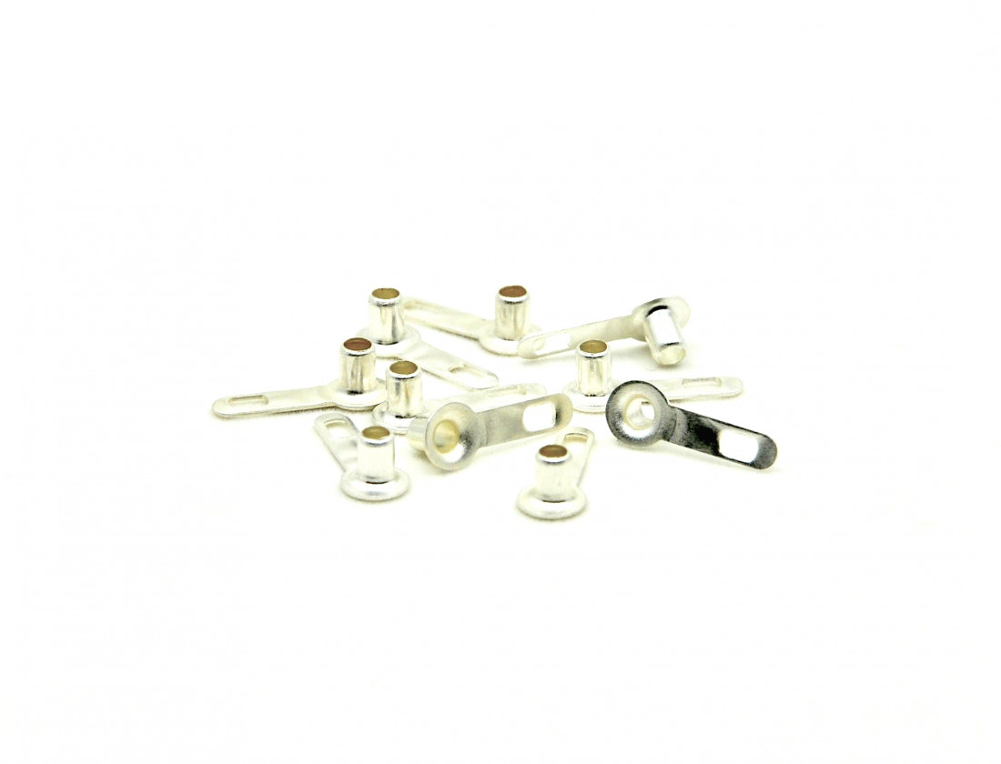 Single soldering lugs (eyelets) set for point to point mic builds